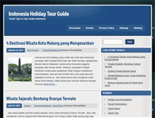 Tablet Screenshot of indoholidaytourguide.com